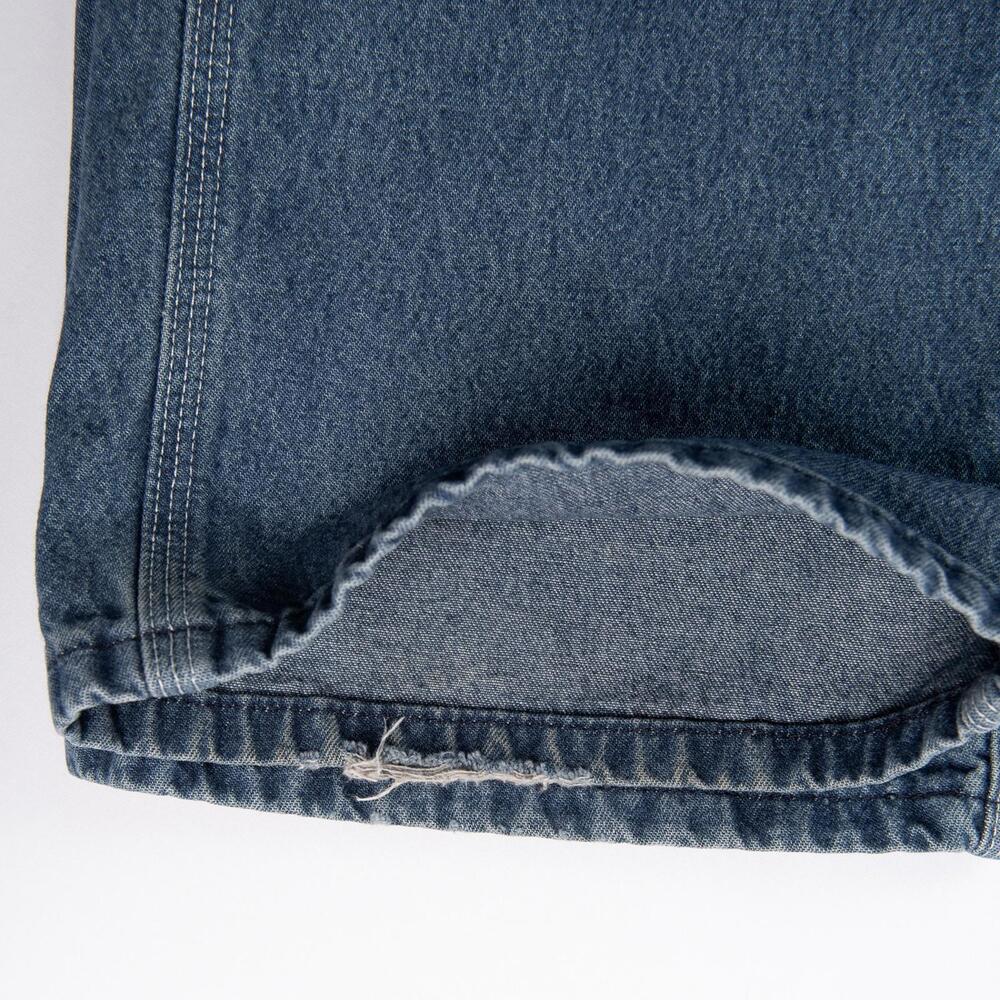 Carhartt Denim Overalls 40x30 Relaxed Fit Blue Workwear Bib Dungarees R07 DST - Picture 8 of 8